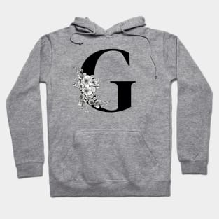 G alphabet Botanical cherry blossom sakura flowers Hoodie